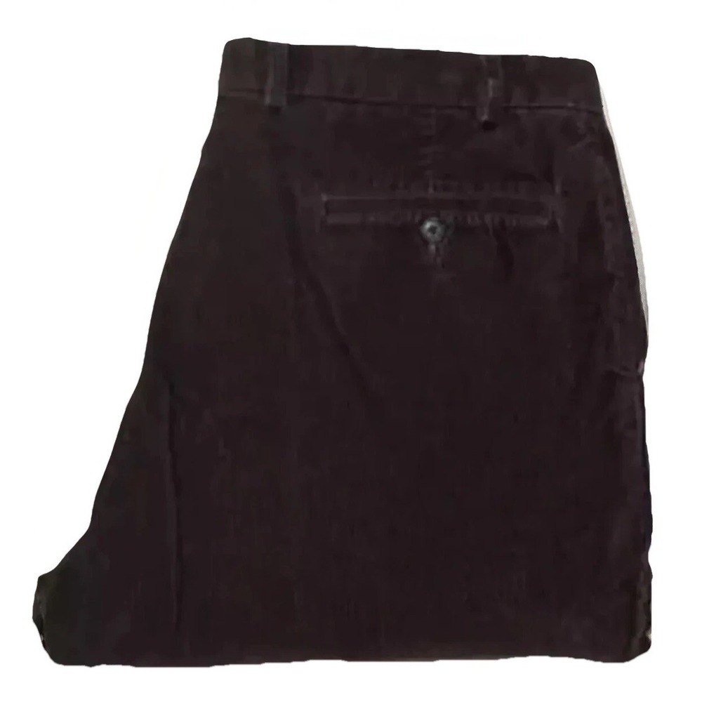 Mens Lauren Ralph Lauren Pants‎ Brown Corduroy Straight Leg Flat Sz 38 31" Ins